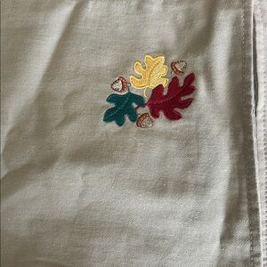 Embroidered Fall Leaf Table mats